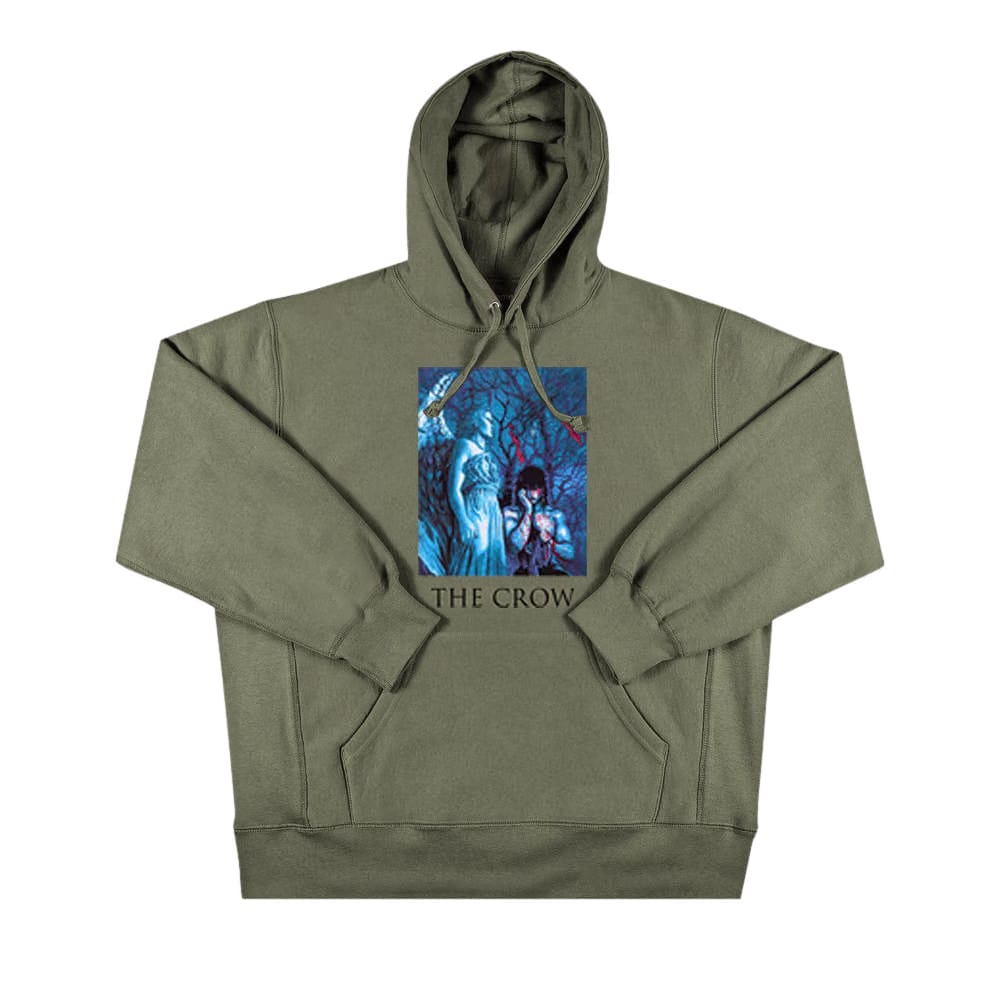 Supreme x The Crow Hoodie Light Olive