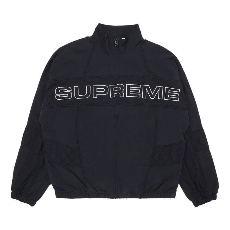 Supreme Jacquard Panel Track Jacket Black