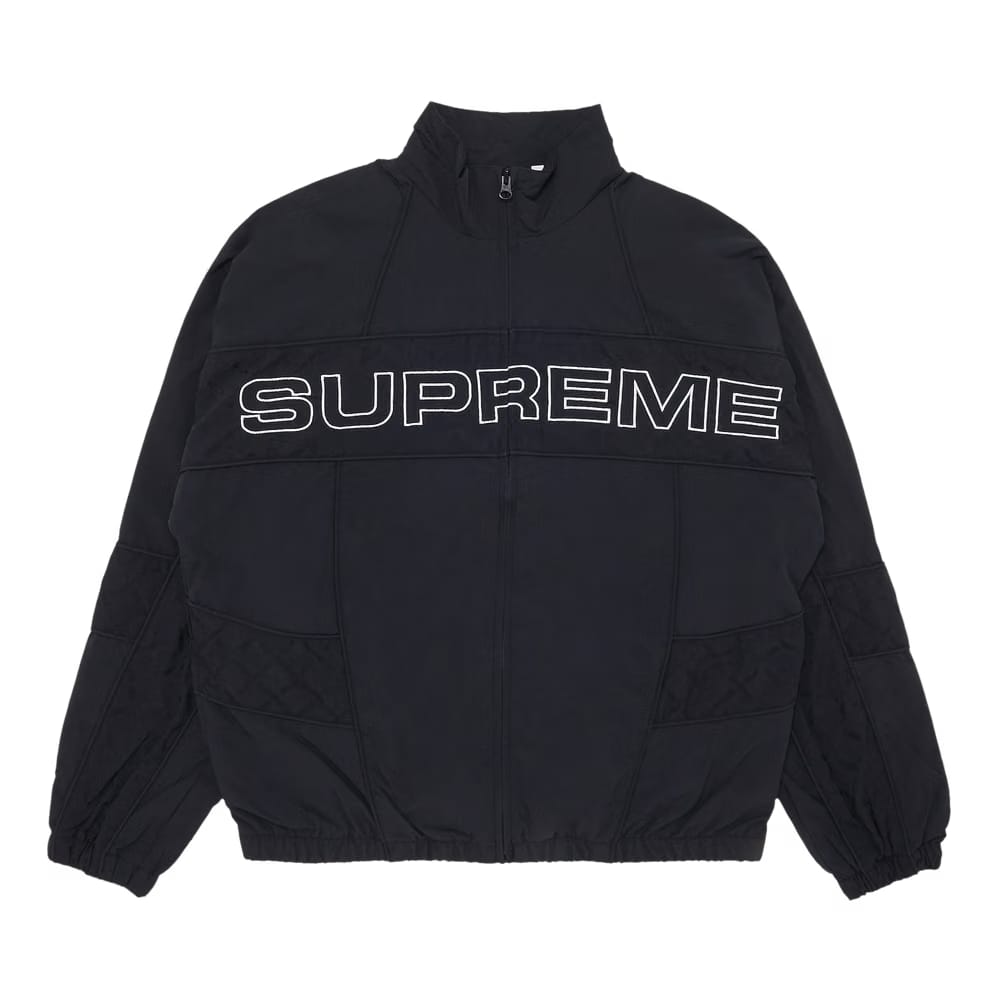 Supreme Jacquard Panel Track Jacket Black