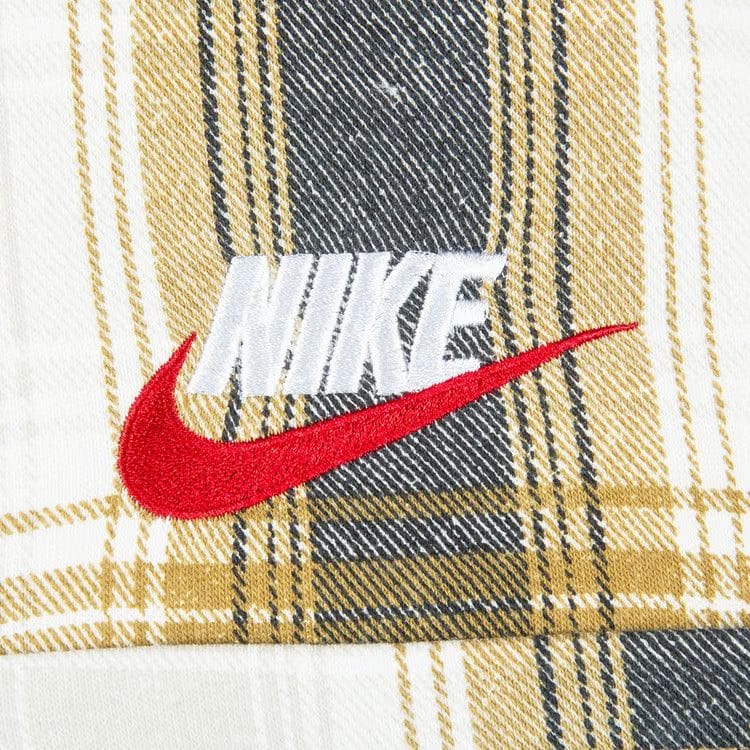 Supreme x Nike Plaid Hoodie Mustard