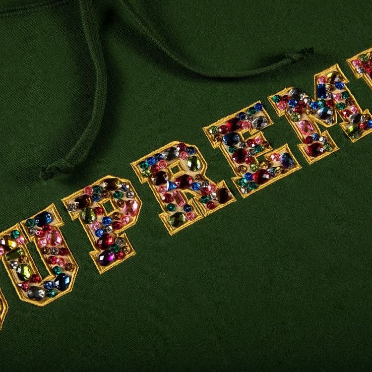 Supreme Jewels Hoodie Green
