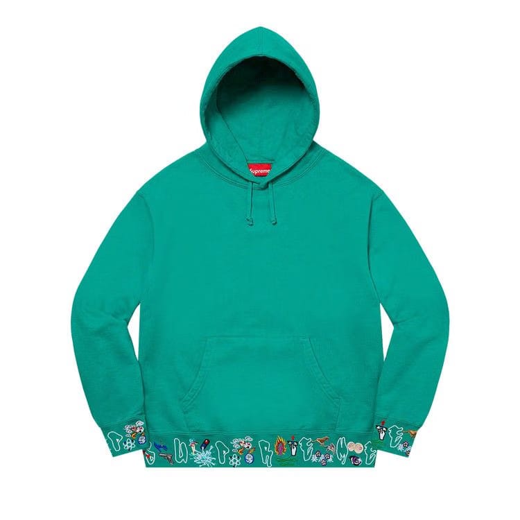 Supreme AOI Icons Hoodie Dark Aqua