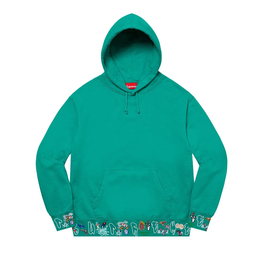 Supreme AOI Icons Hoodie Dark Aqua