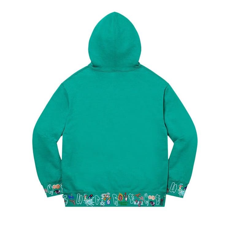 Supreme AOI Icons Hoodie Dark Aqua