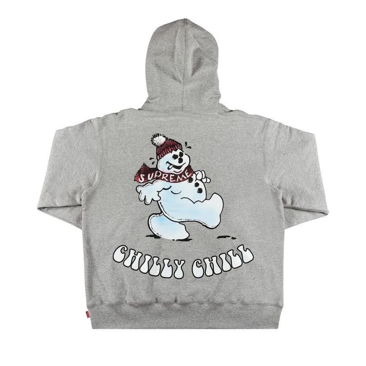 Supreme Snowman Hoodie Heather Grey