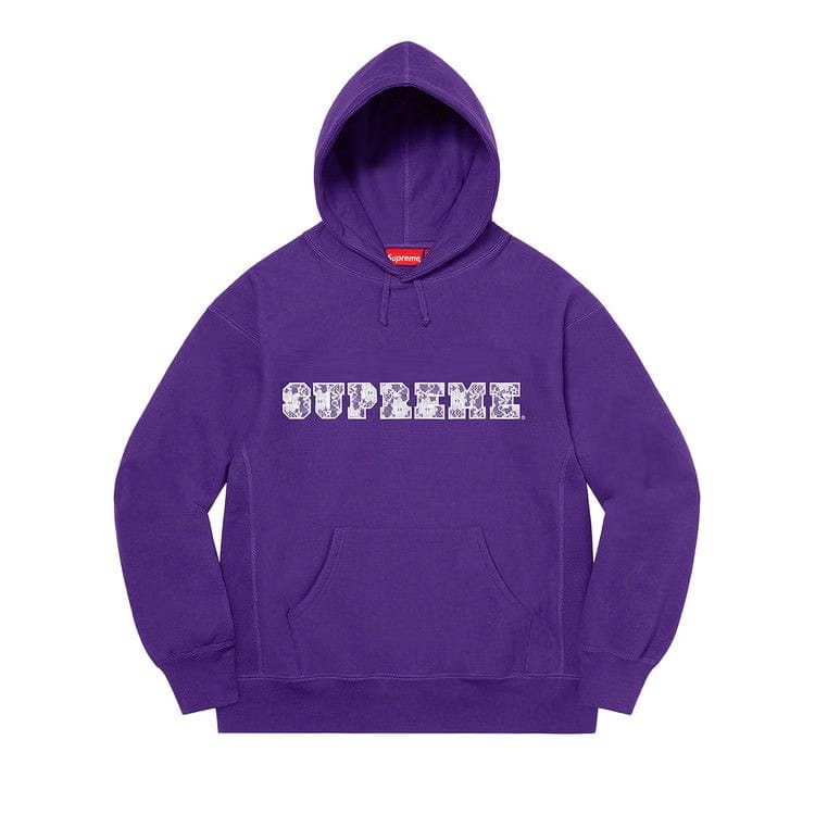 Supreme Lace Hoodie Purple