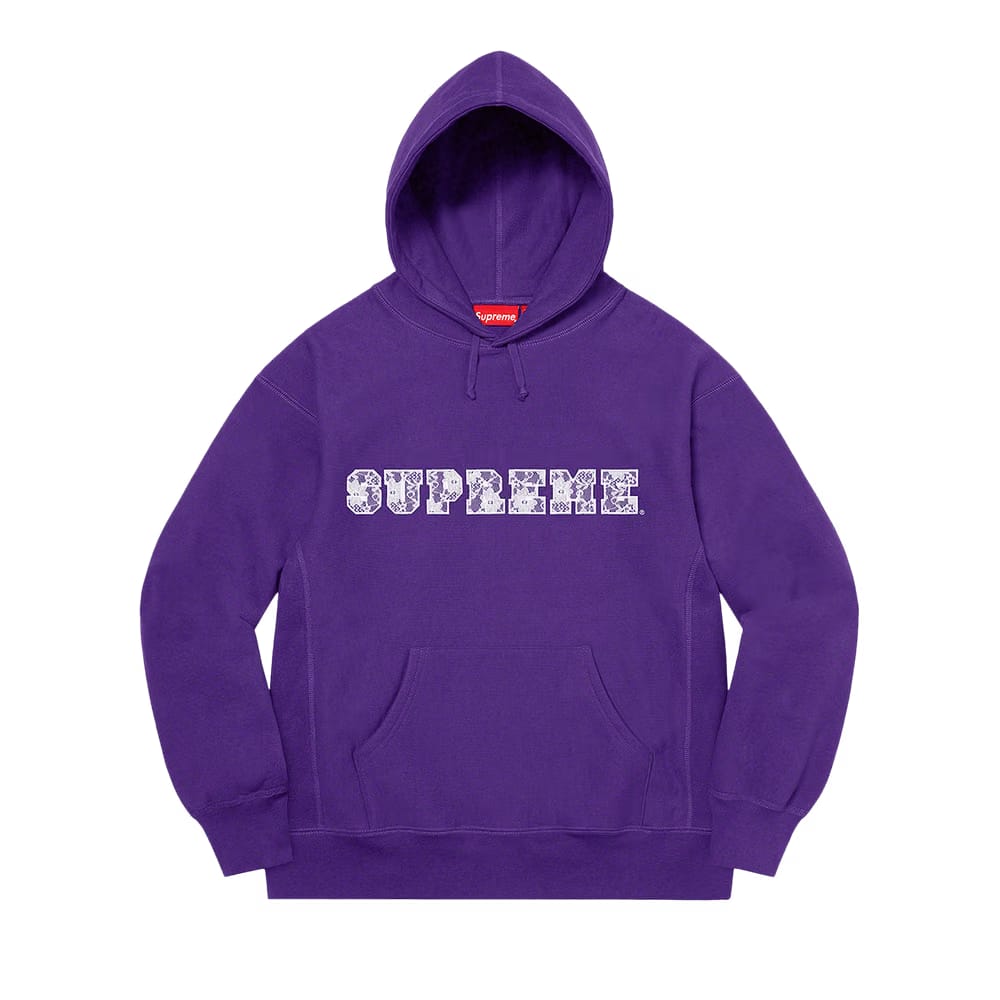 Supreme Lace Hoodie Purple
