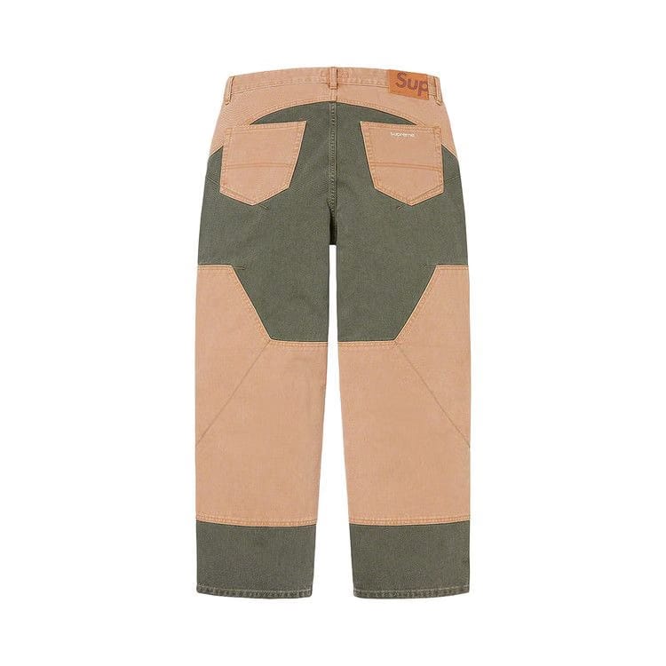 Supreme 2-Tone Paneled Jean Brown