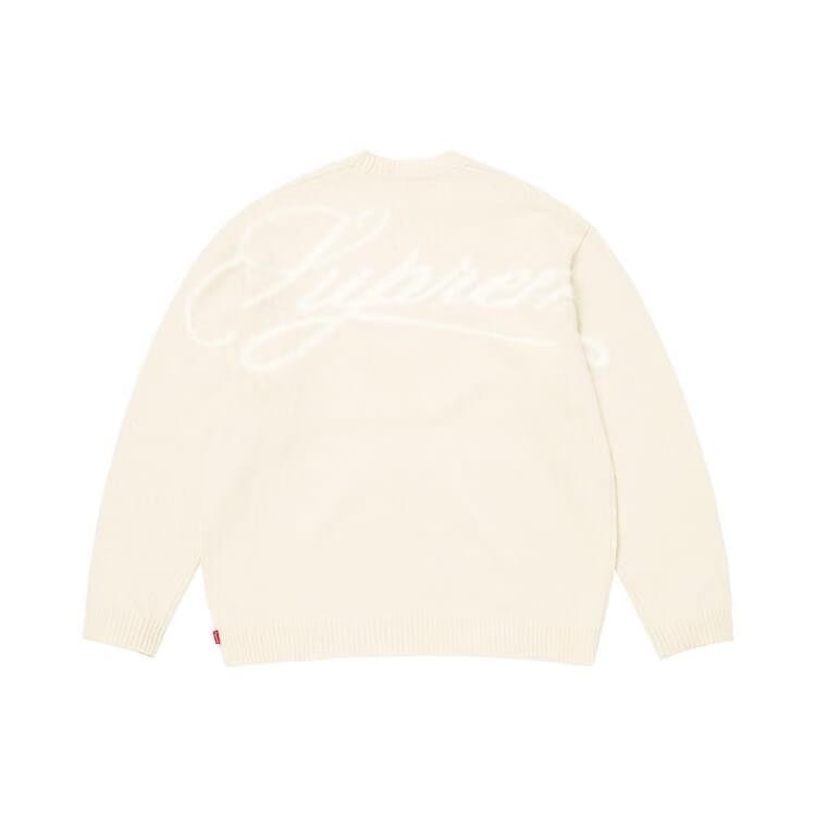 Supreme Angora Script Sweater Ivory