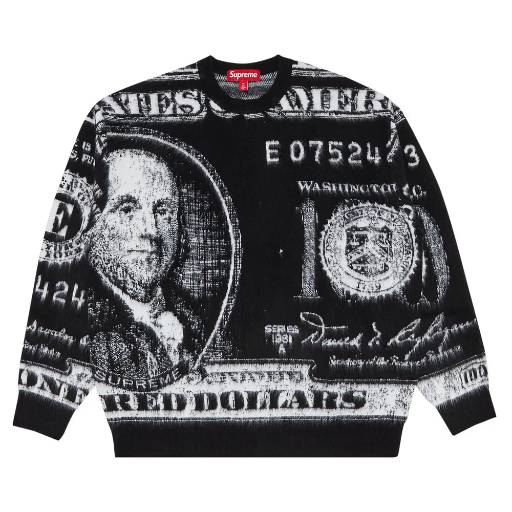 Supreme Money Sweater Black