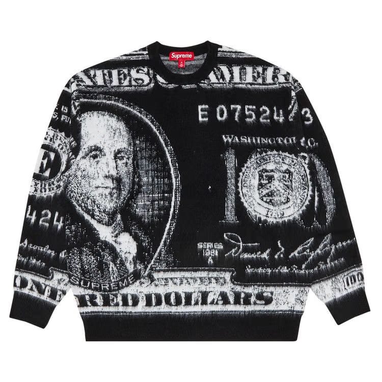 Supreme Money Sweater Black