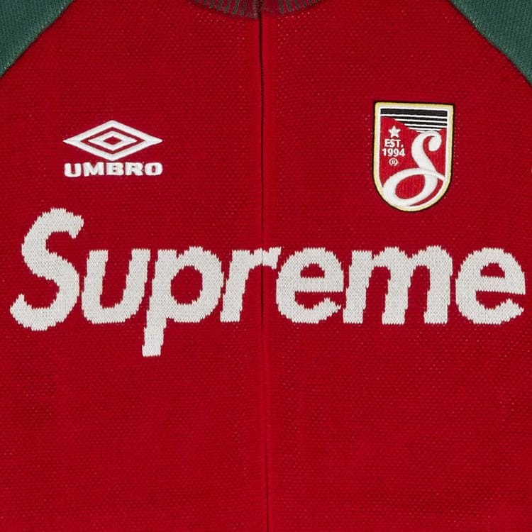 Supreme x Umbro Zip Up Sweater Red