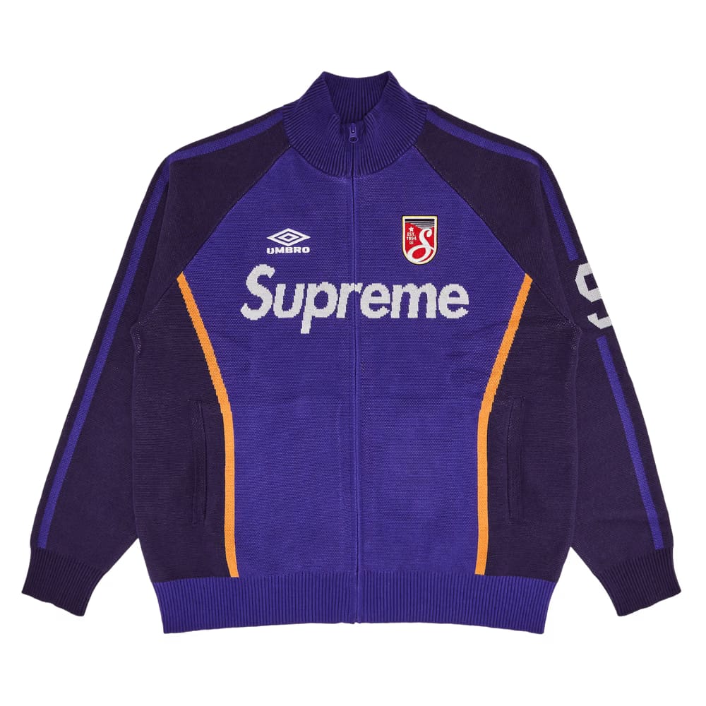 Supreme x Umbro Zip Up Sweater Purple