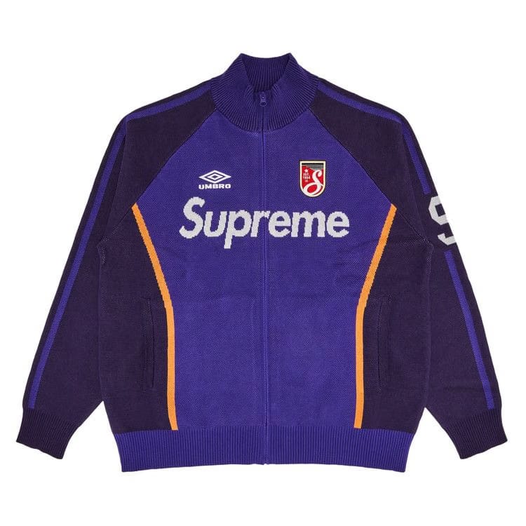 Supreme x Umbro Zip Up Sweater Purple