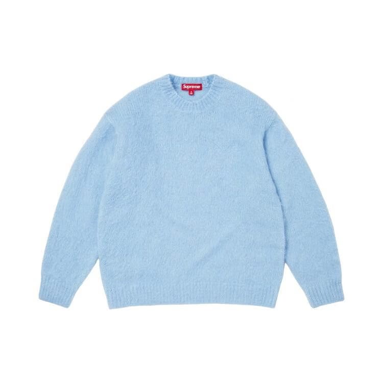 Supreme Brushed Mohair Sweater Light Blue