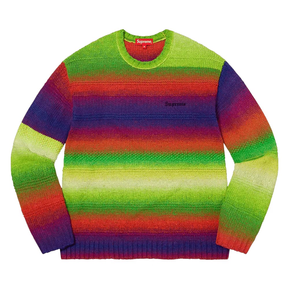 Supreme Gradient Stripe Sweater Multicolor