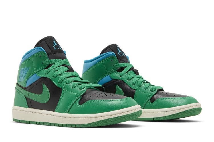 Air Jordan 1 Mid Lucky Green Aquatone