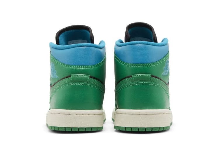 Air Jordan 1 Mid Lucky Green Aquatone