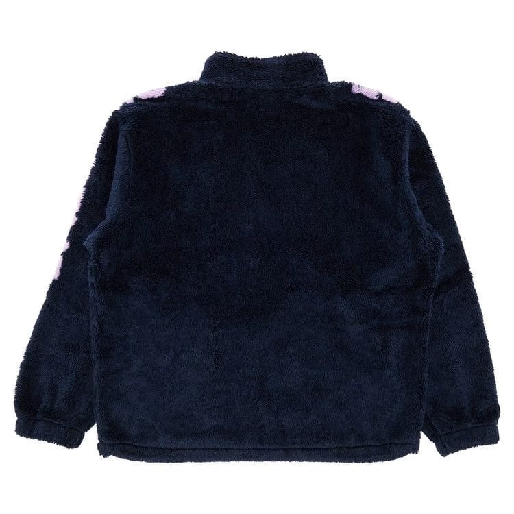 Supreme Shoulder Logo Fleece Jacket Navy