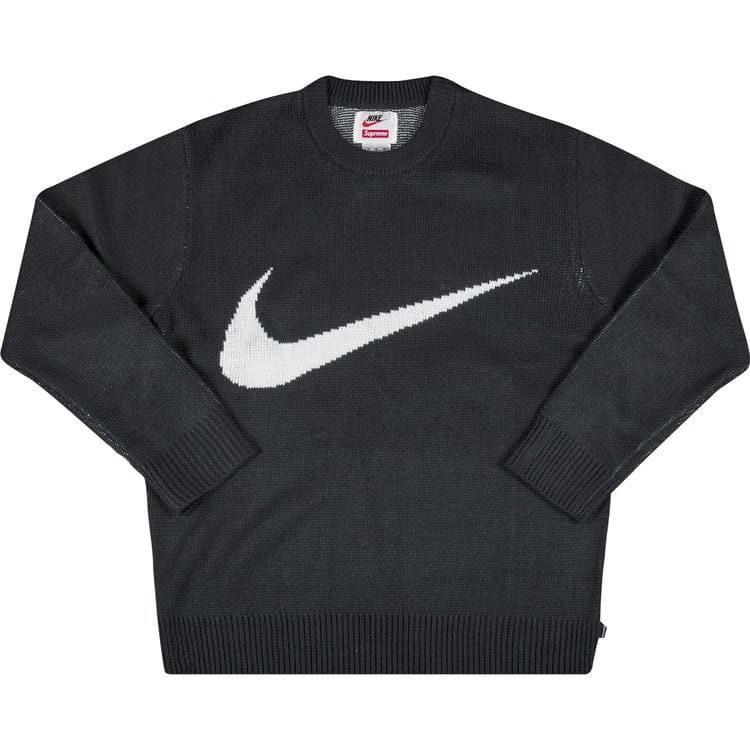 Supreme x Nike Swoosh Sweater Black