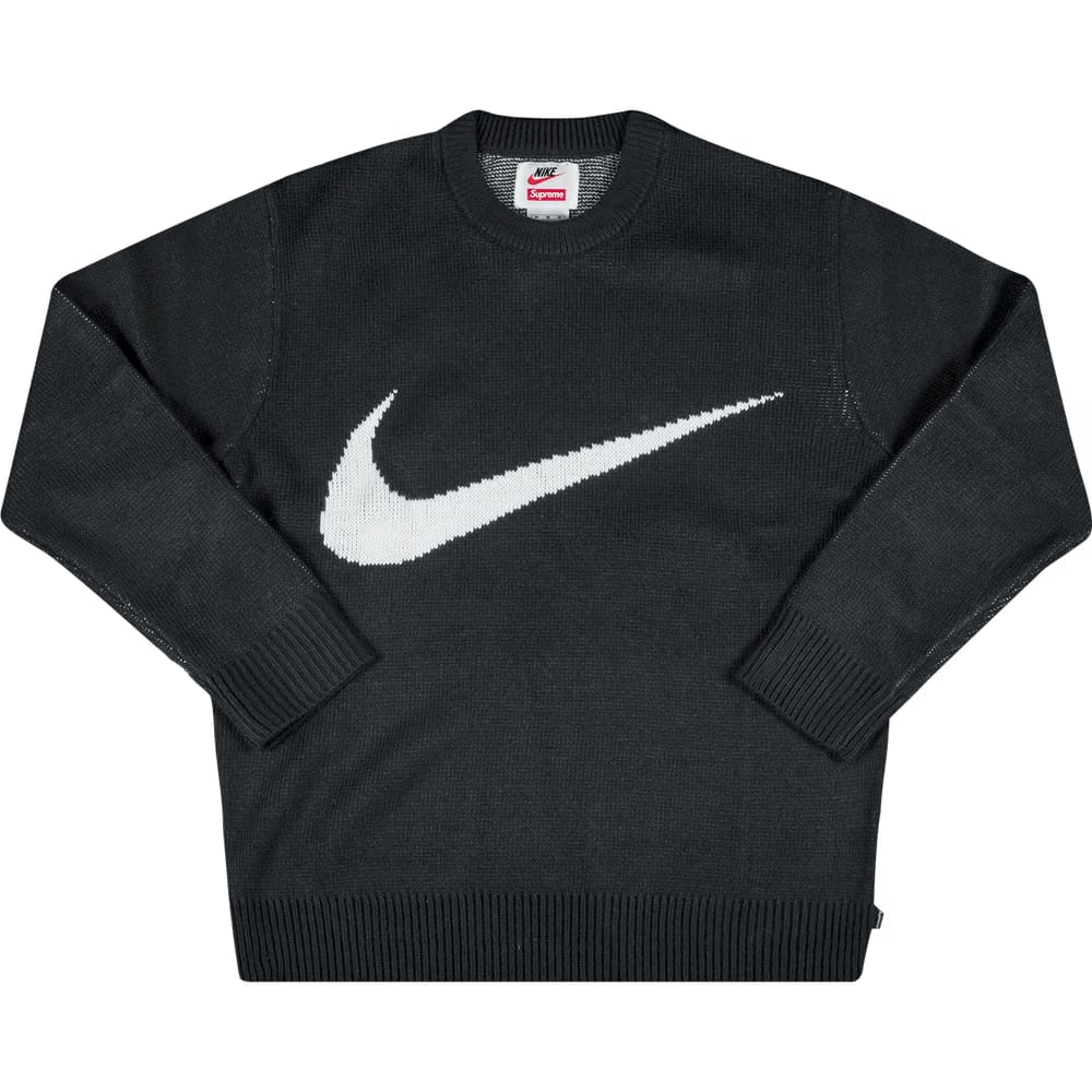 Supreme x Nike Swoosh Sweater Black