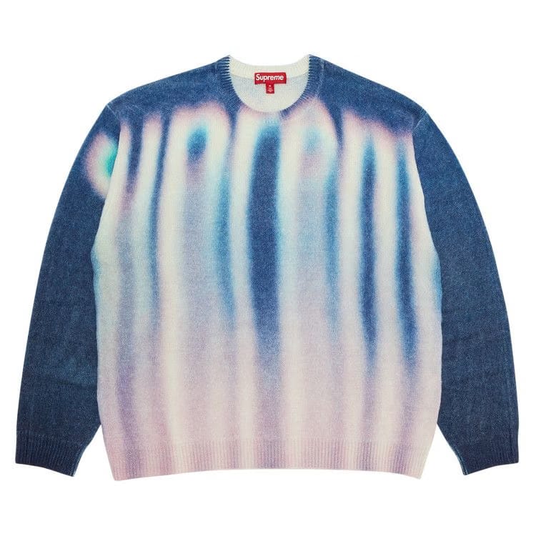 Supreme Blurred Logo Sweater Blue