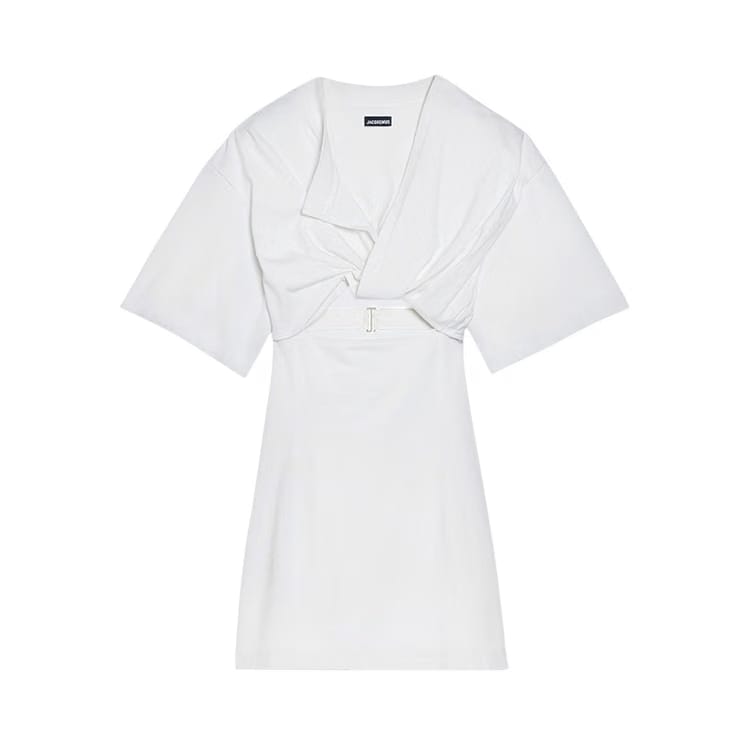 Jacquemus La Robe T-Shirt Bahia Mini Dress White