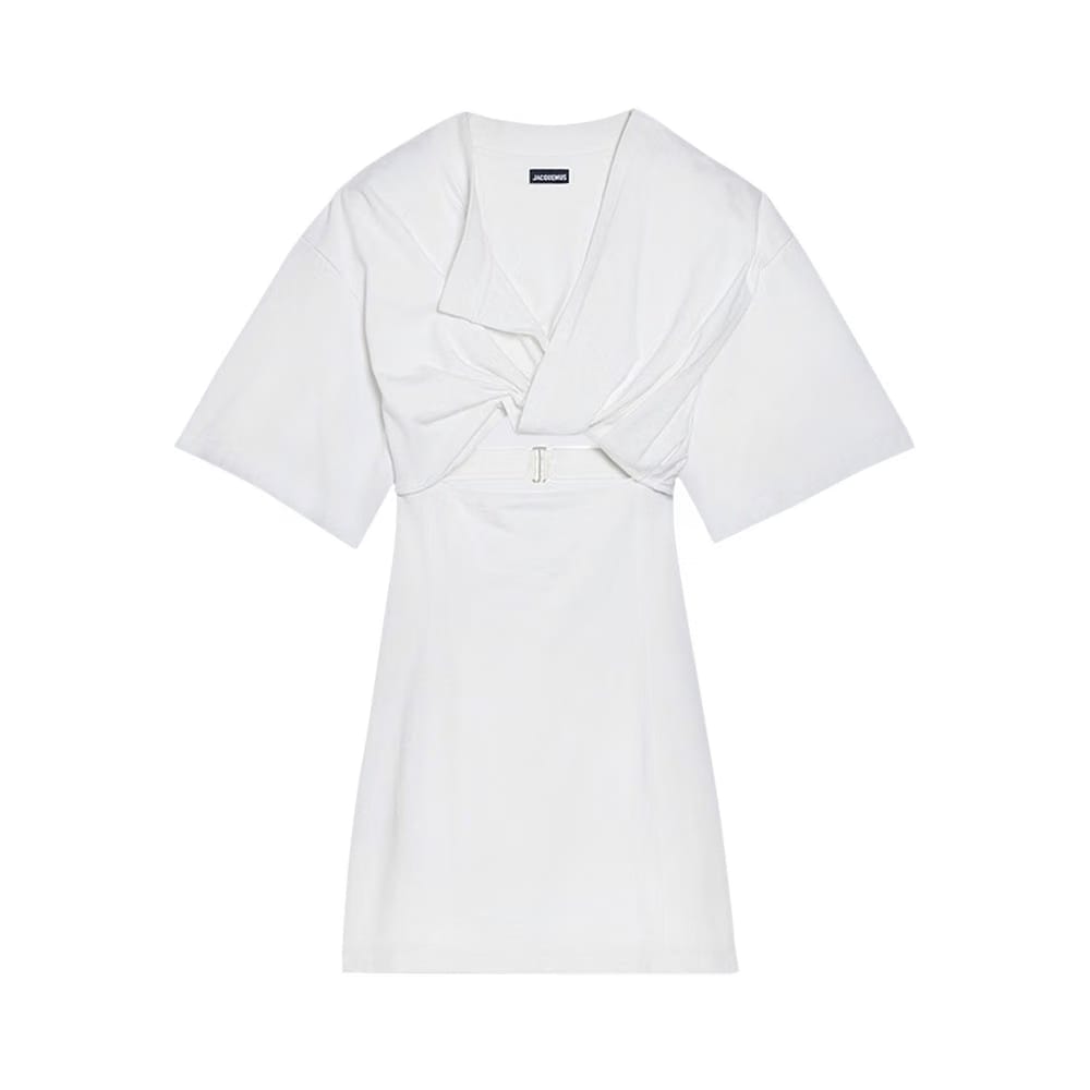 Jacquemus La Robe T-Shirt Bahia Mini Dress White