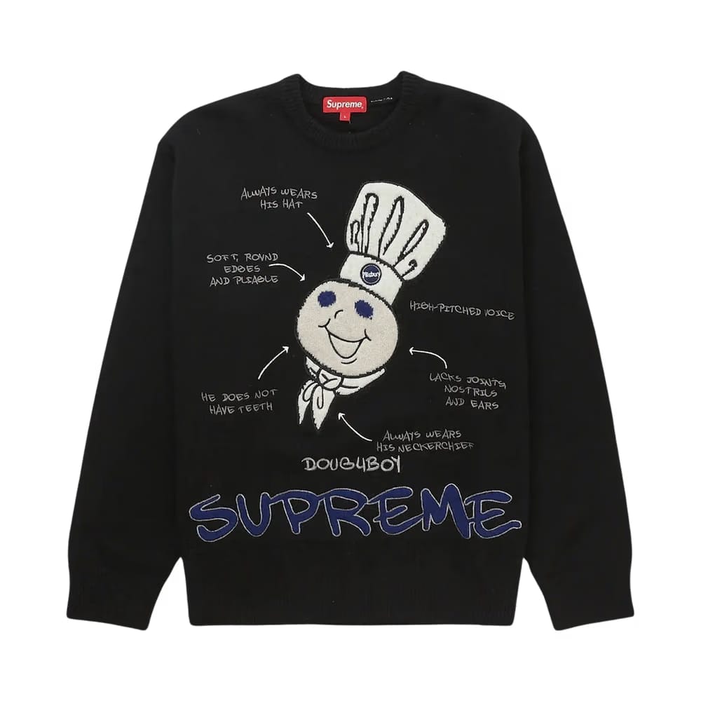 Supreme Doughboy Sweater Black