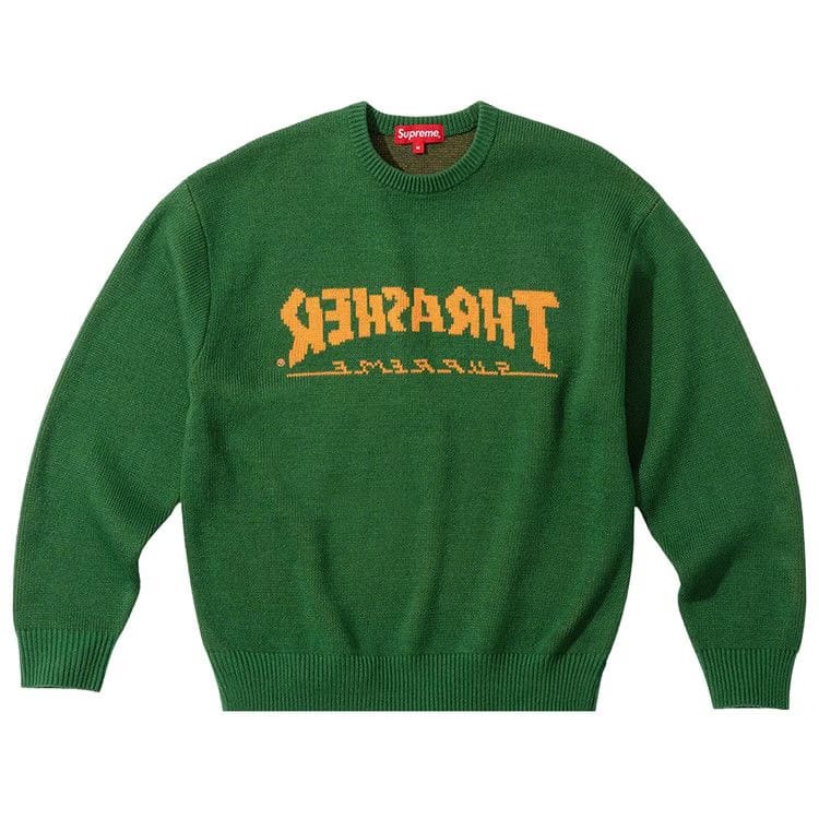 Supreme x Thrasher Sweater Green