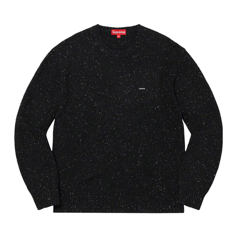 Supreme Small Box Speckle Sweater Black