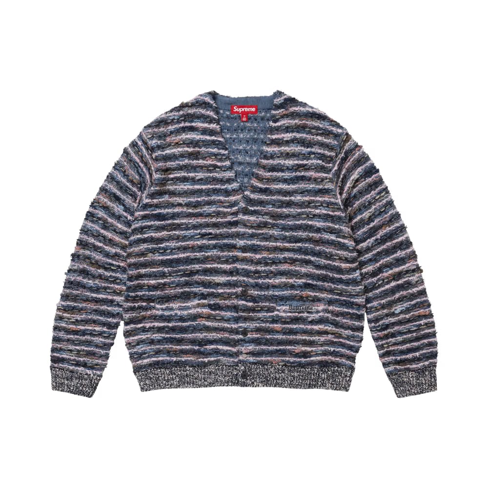 Supreme Textured Cardigan Navy