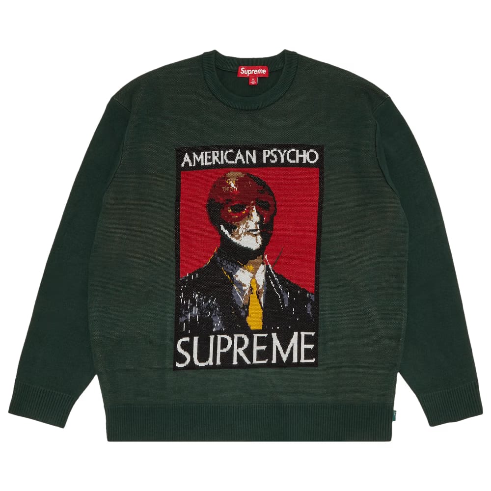 Supreme American Psycho Sweater Green