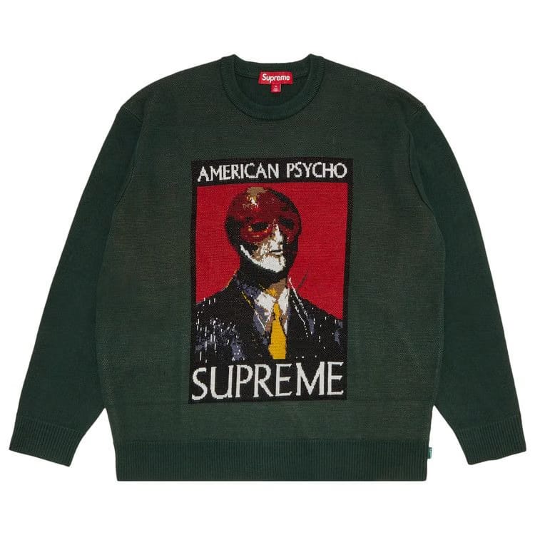 Supreme American Psycho Sweater Green