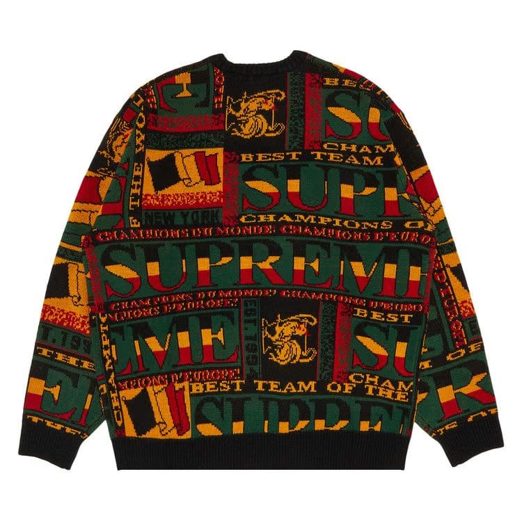 Supreme Scarf Sweater Black