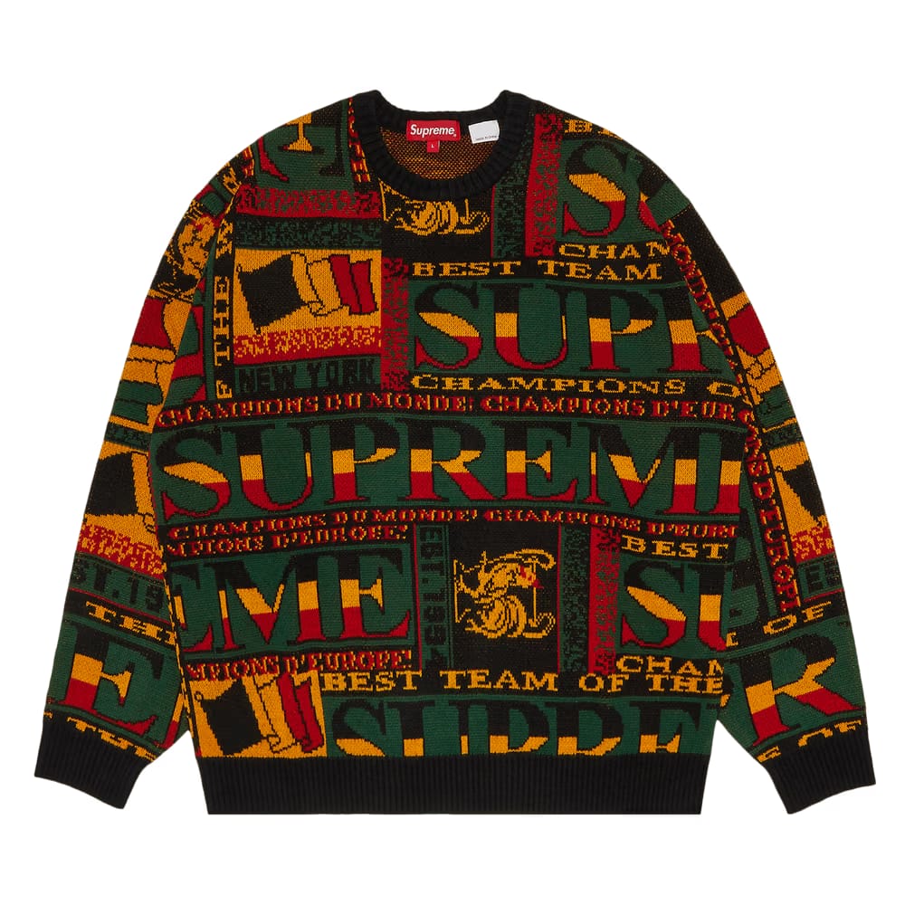 Supreme Scarf Sweater Black