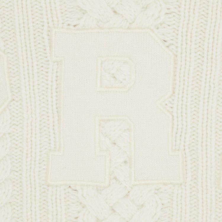 Supreme Appliqué Cable Knit Sweater Ivory