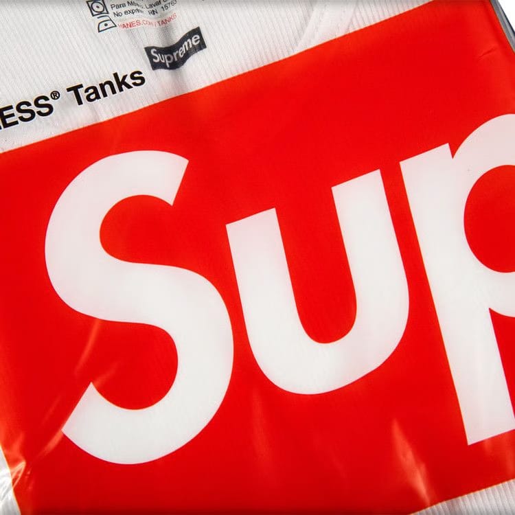 Supreme x Hanes Tagless Tank Tops (3 Pack) White