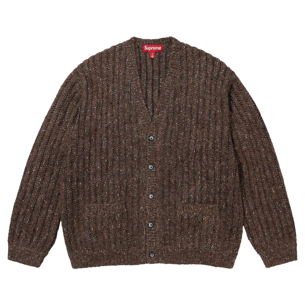 Supreme Confetti Cardigan Brown