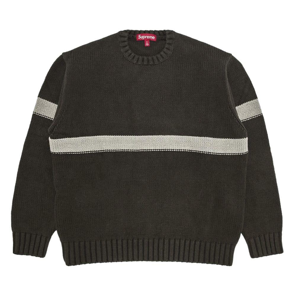 Supreme Tonal Appliqué Sweater Brown