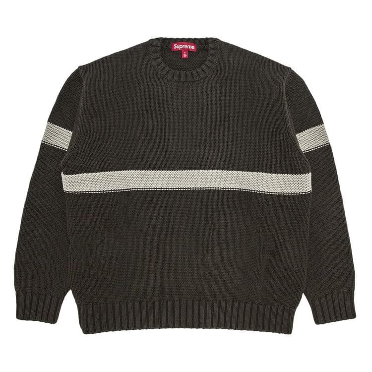 Supreme Tonal Appliqué Sweater Brown