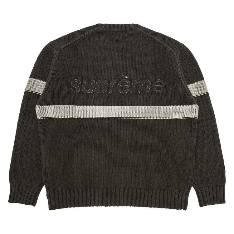 Supreme Tonal Appliqué Sweater Brown