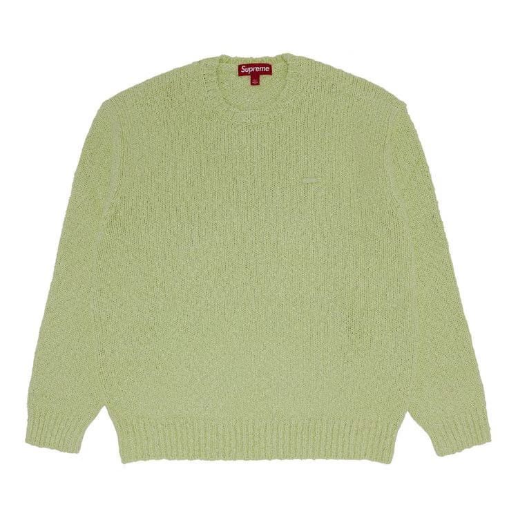 Supreme Bouclé Small Box Sweater Bright Lime