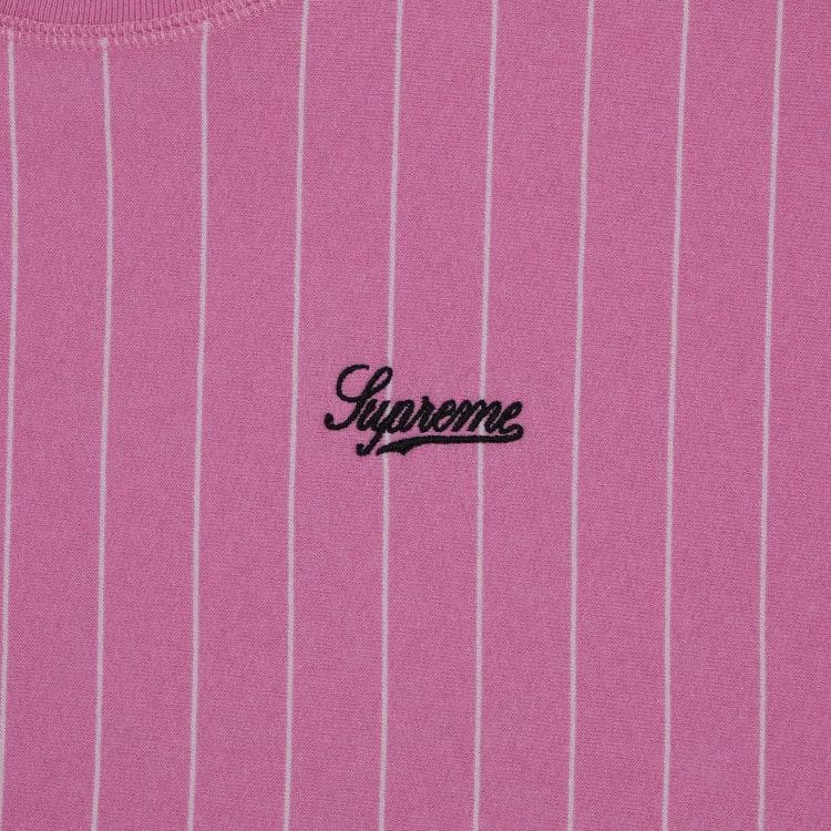 Supreme Pinstripe Crewneck Pink