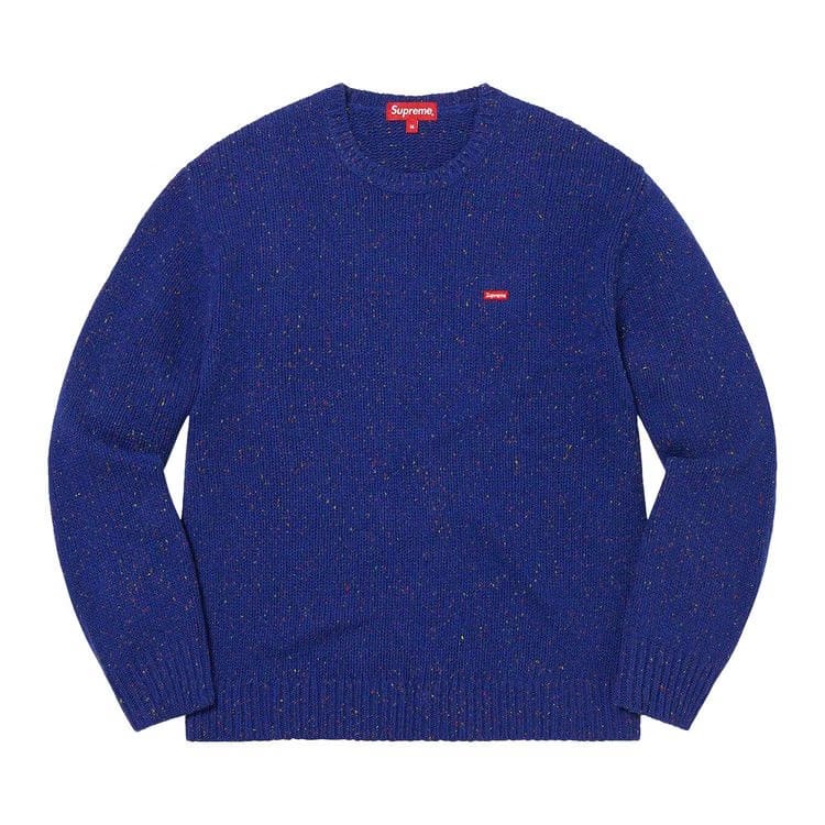 Supreme Small Box Speckle Sweater Royal