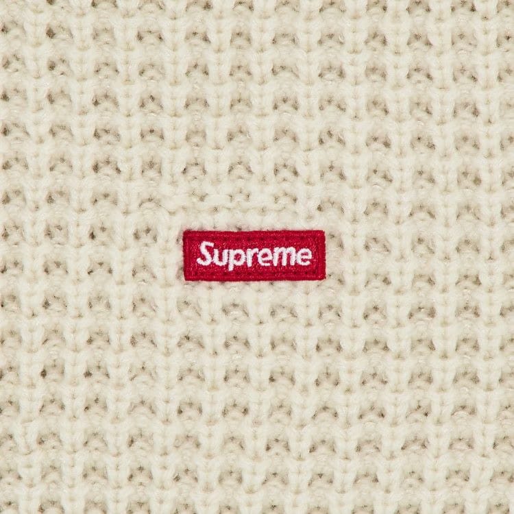 Supreme Waffle Small Box Sweater Stone