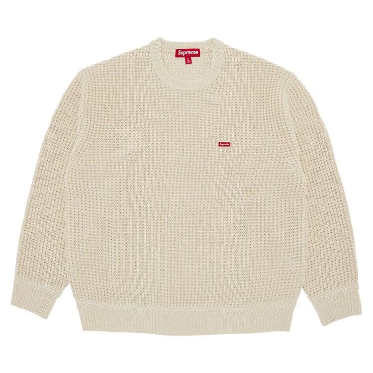 Supreme Waffle Small Box Sweater Stone