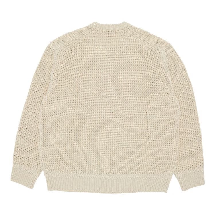 Supreme Waffle Small Box Sweater Stone