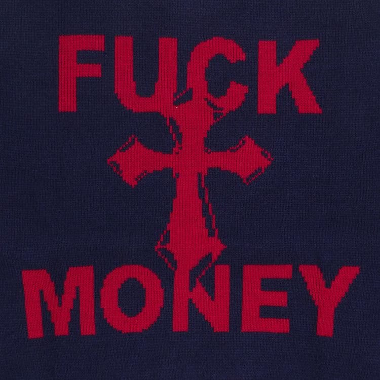 Supreme Fuck Money Sweater Navy