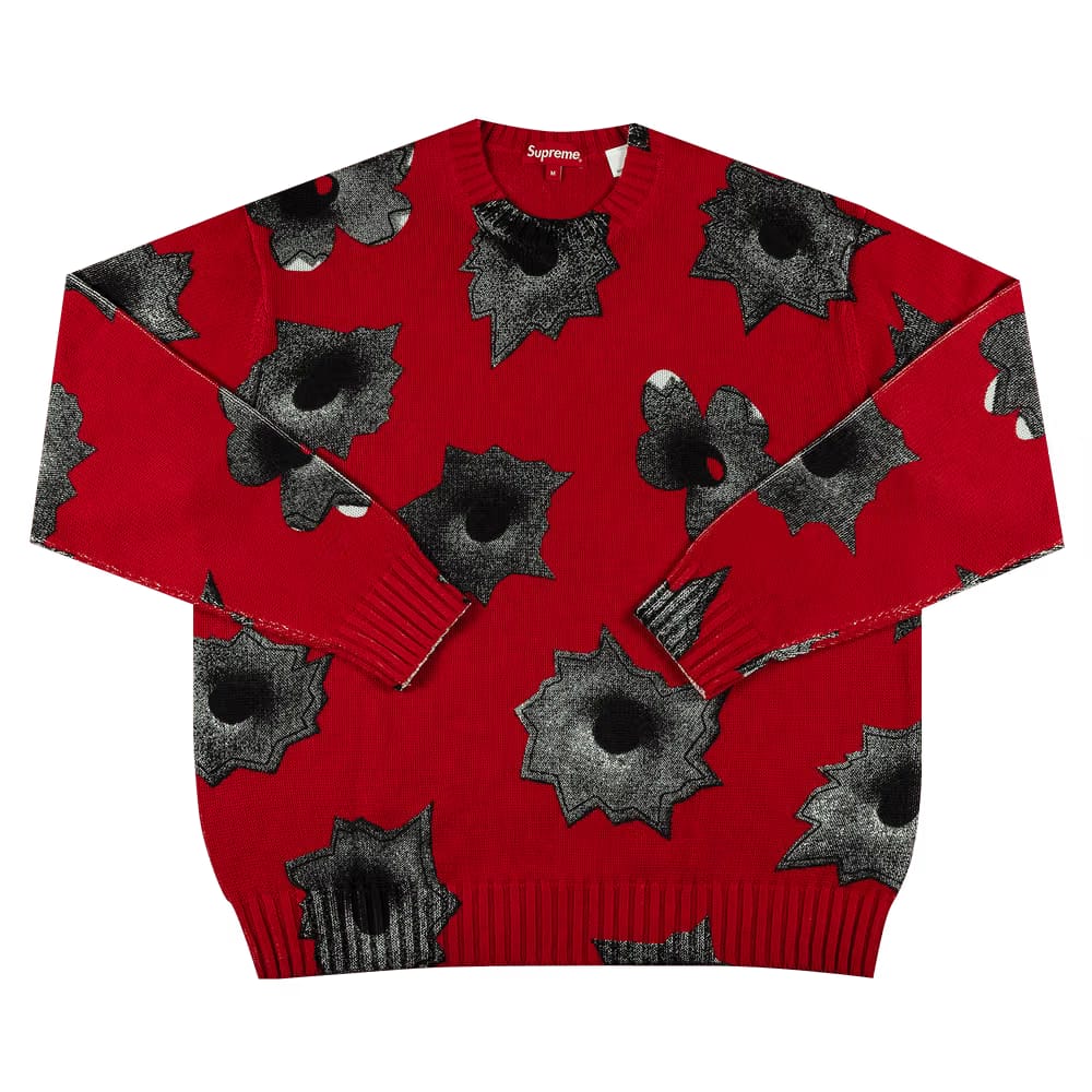 Supreme x Nate Lowman Sweater Red